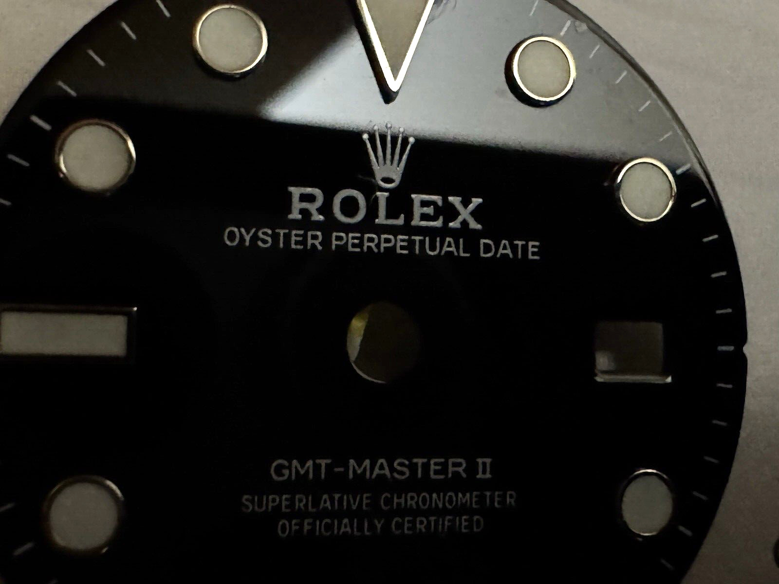 Rolex Dial Black Factory GMT II BLACK REF 126715 Steel Swiss GENUINE EXCELLENT