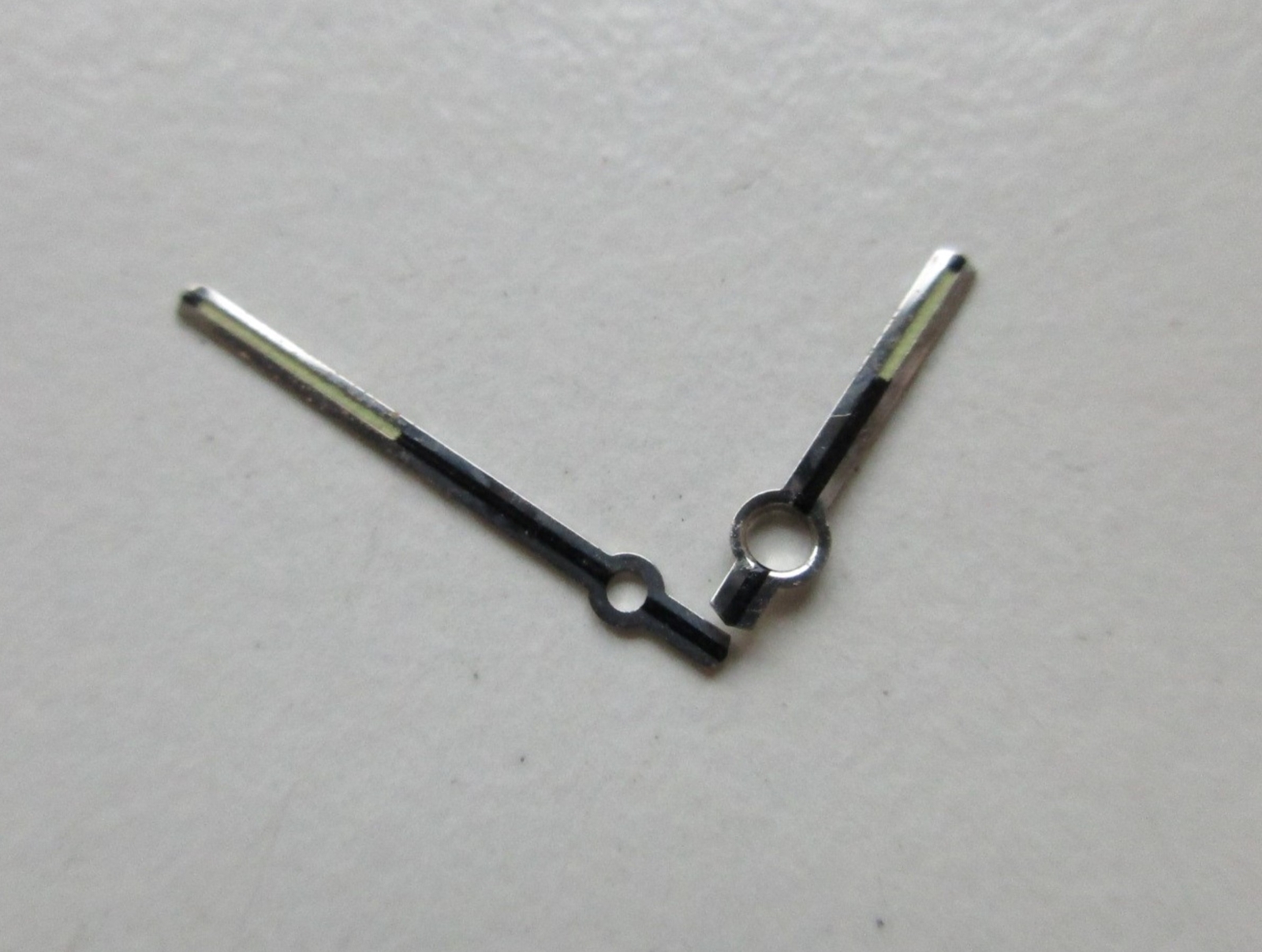 Set of steel black luminous watch hands AS cal. 2063 – 150/90