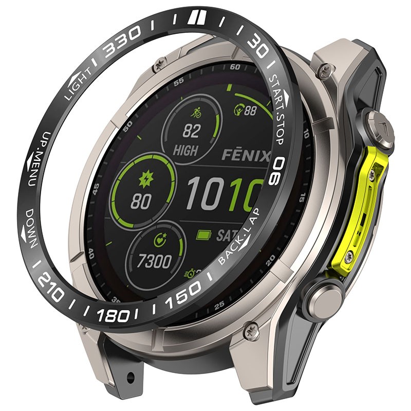 For Garmin Quatix 8 47/51MM Speed Bezel Styling Frame Ring Case Metal Cover