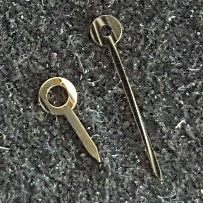 Omega Caliber 1458 and 1459 Gold Plated Hour and Minute Hands
