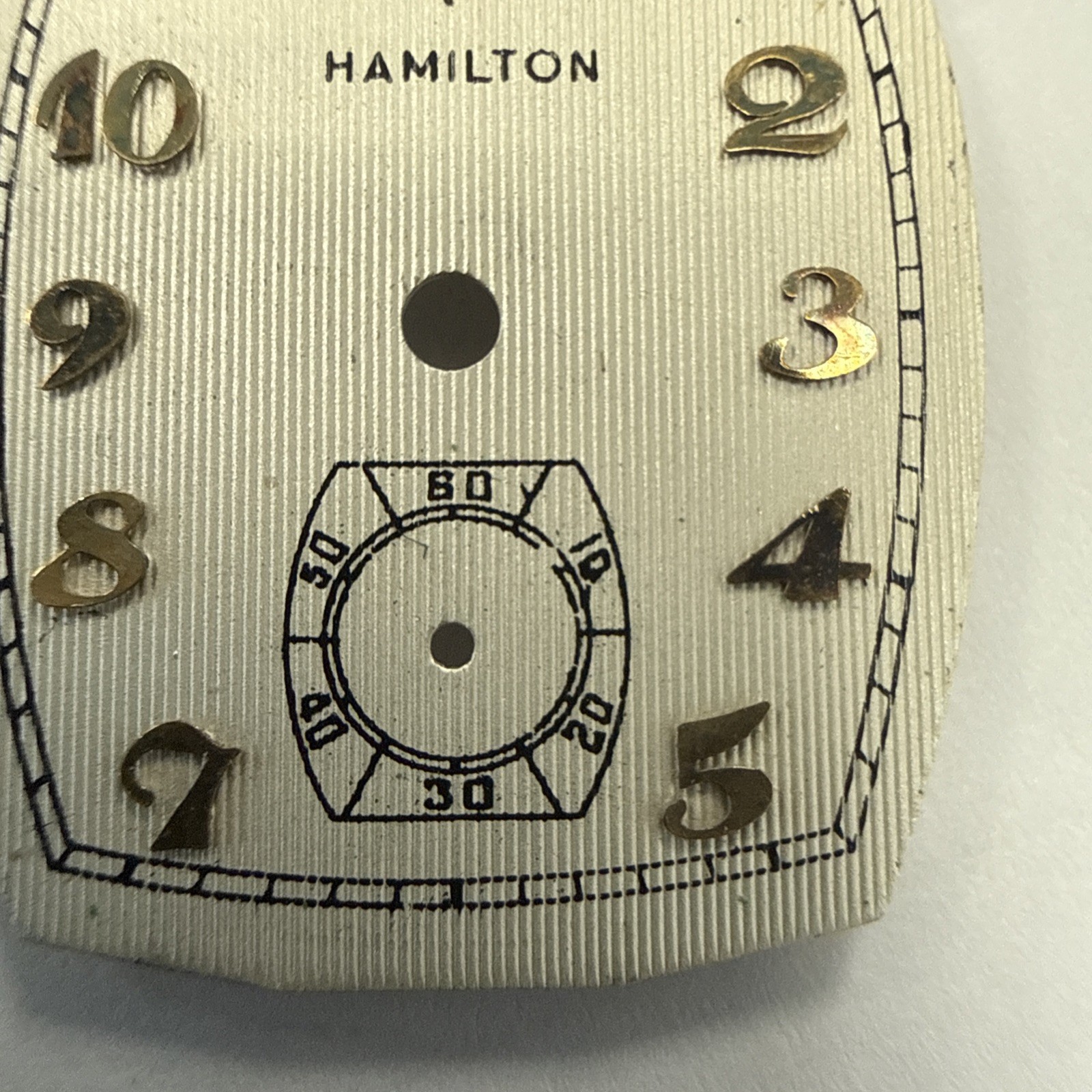 Hamilton Vintage Tuxedo Tonneau Shape Original Dial item# e12304