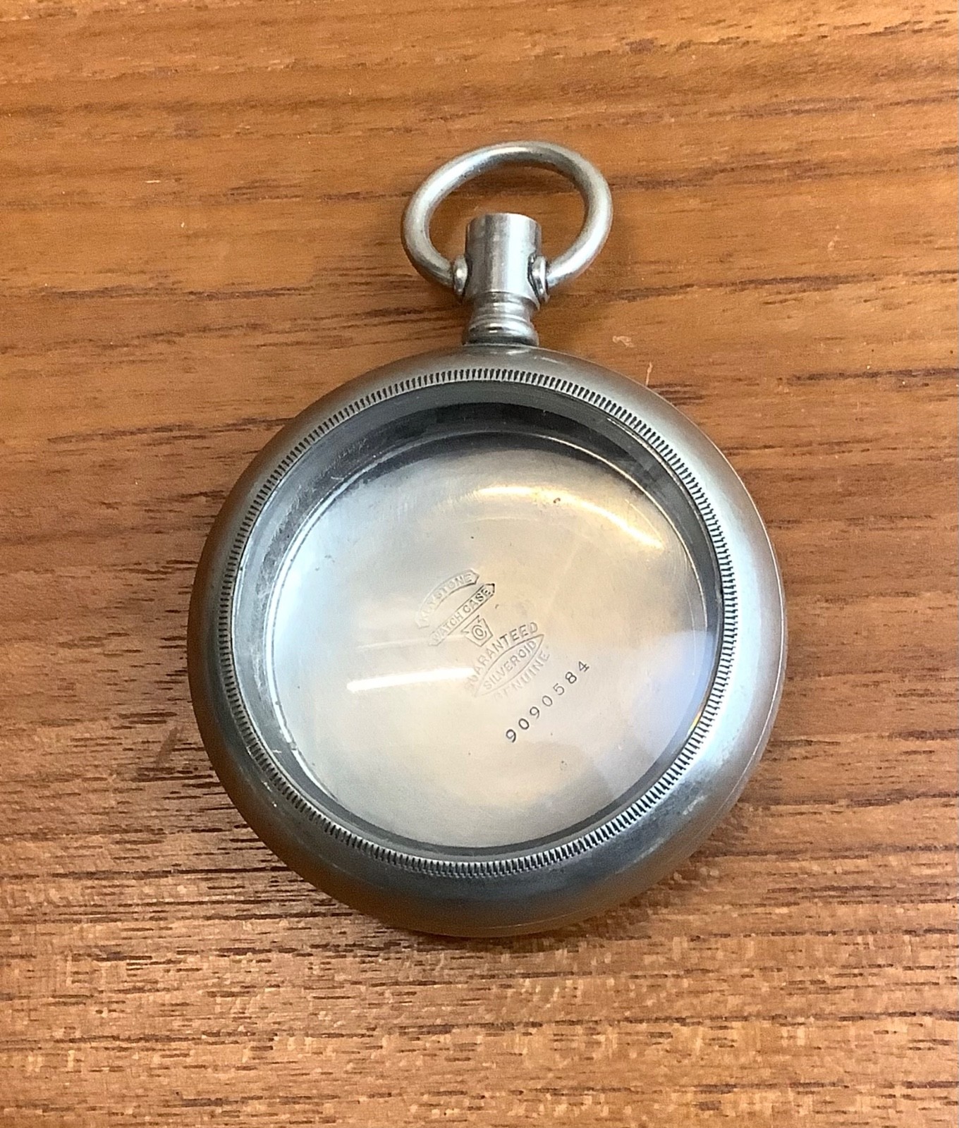 Keystone Watch Case Co Pocket Watch Sz 18s Open Face 3-Piece Silveroid RR Case
