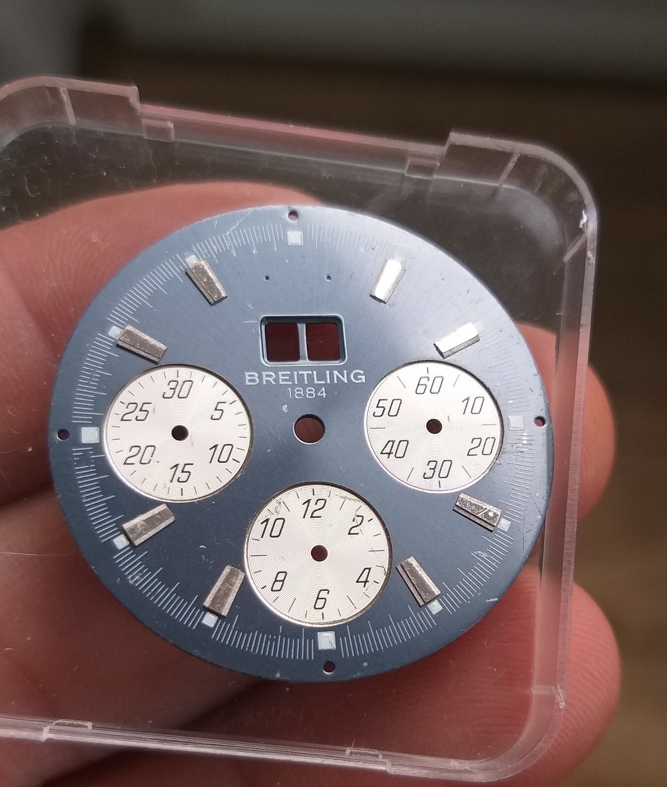 Breitling Crosswind Ref A44355 Special Blue Chronograph Dial Original Part