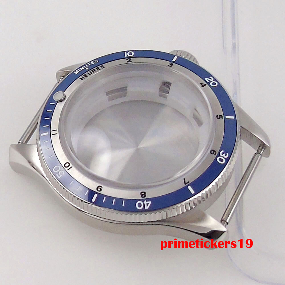 120 Clicks Double Domed Sapphire 20bar 40mm Watch Case Bracelet Fit NH35 PT5000