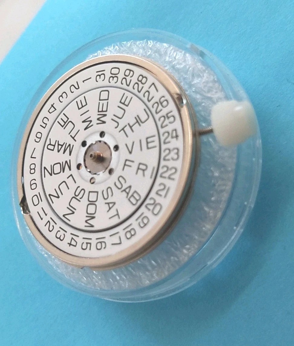 NOS ETA 955.124 Quartz Movement, DayDate@3. 11.5″‘. Set,Runs,Keeps Time 24Hrs.