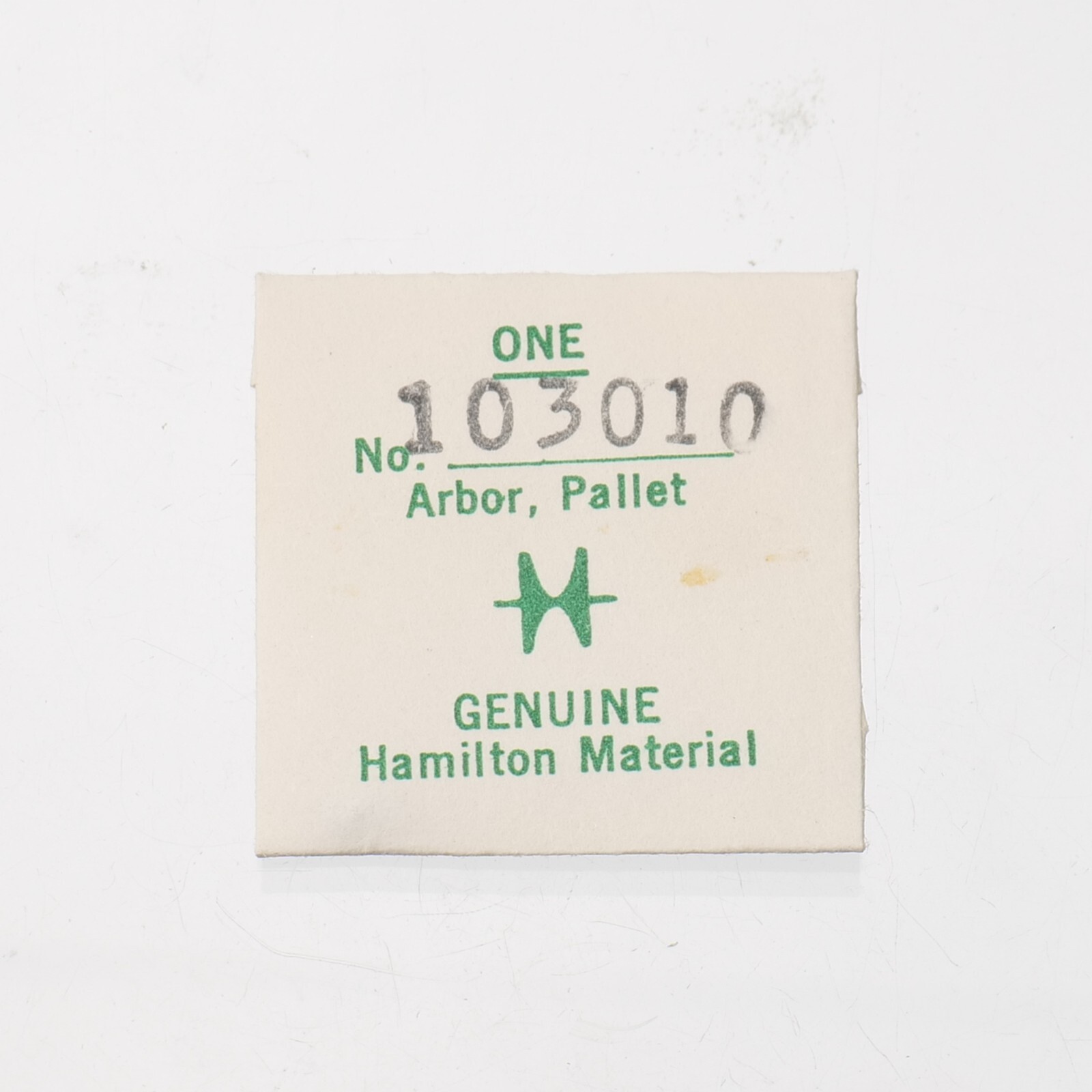 Hamilton 103010 Pallet Arbor Watch Part For 940, 941. 942 Watch New NOS (H15)