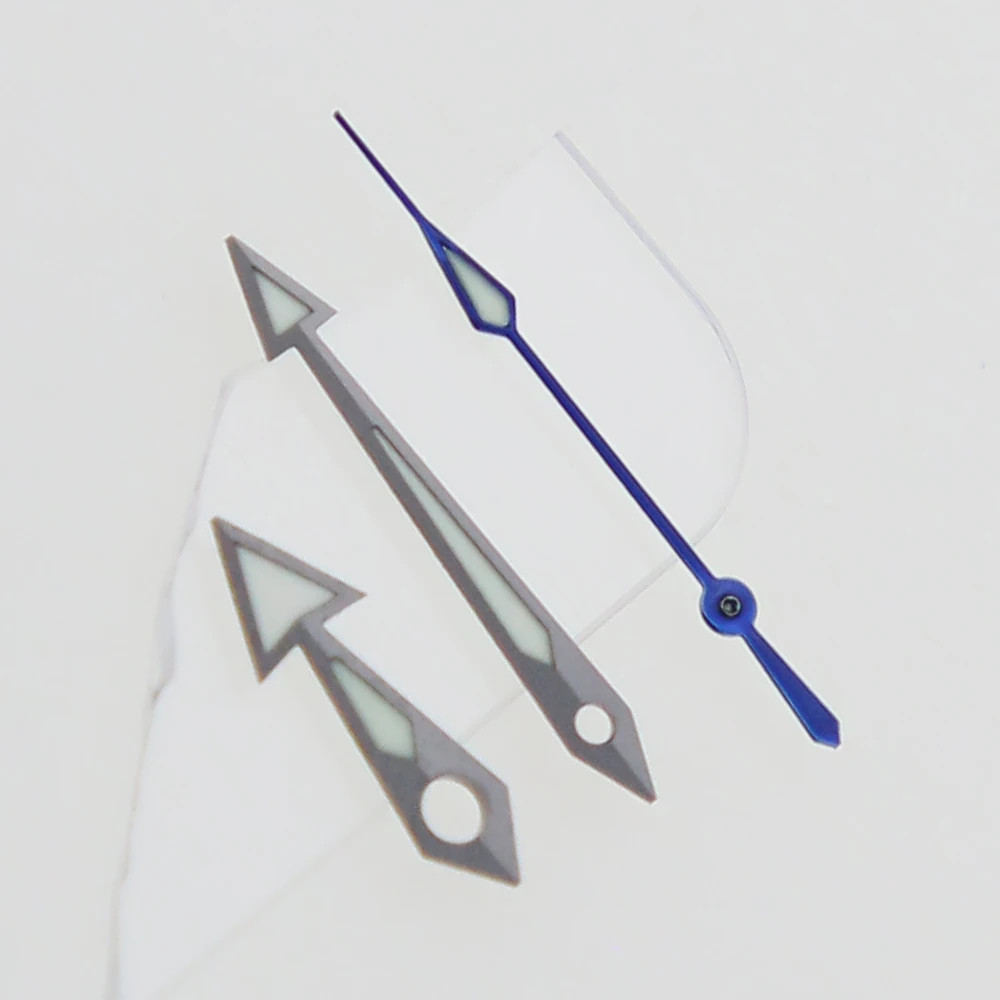 Watch Hands Arrows Style Super C3 Green Luminous For NH34 NH35 NH36 SKX007 Movt