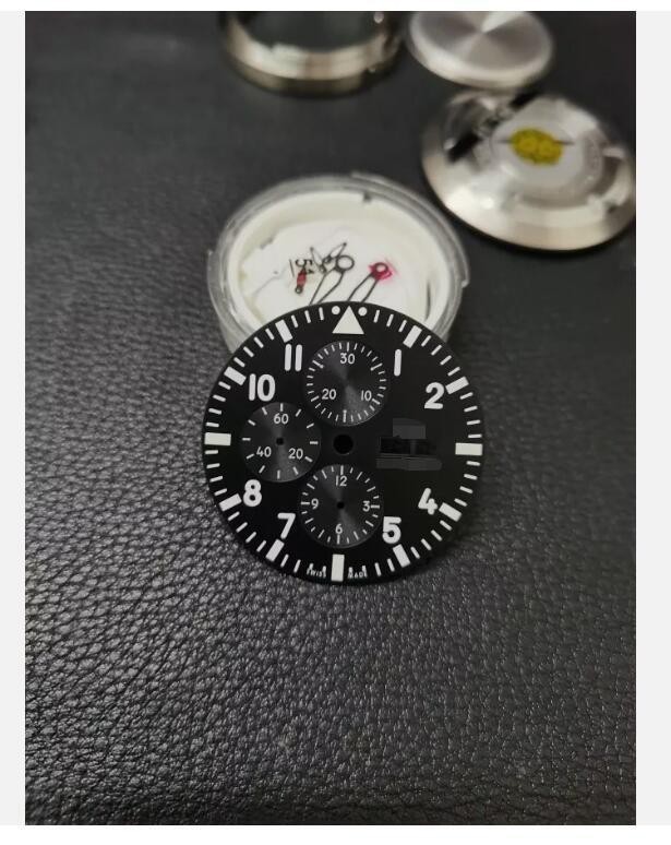 Watch Accessory Watch Case Pilot Dial 43mm for ETA 7750 Movement