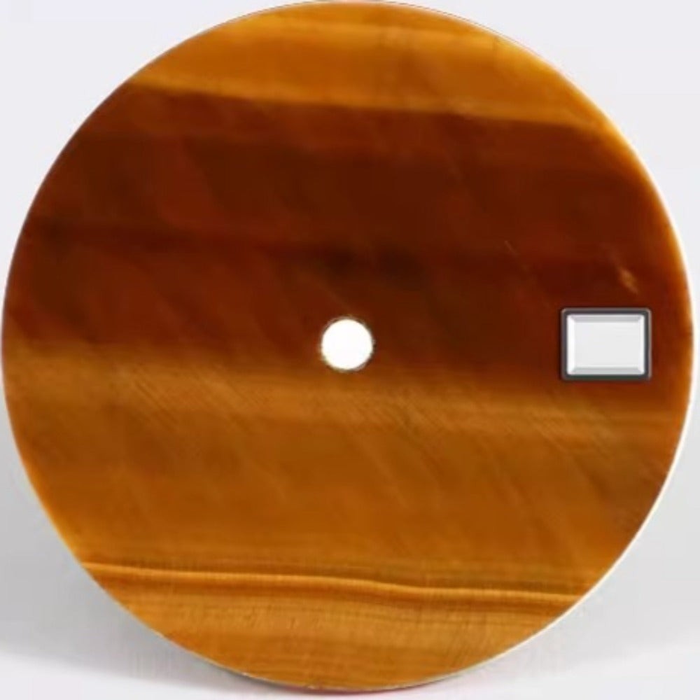 Tiger’s Eye Modified 28.5mm Natural Stone Watch Dial for NH35 Movement No Logo