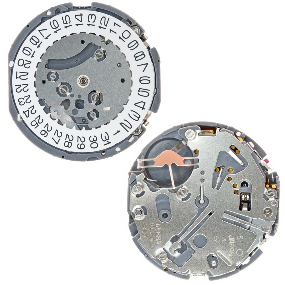 Quartz Watch Movement For Hattori Epson TMI VK68A 3 Hands 3 EYES Height 5.10mm