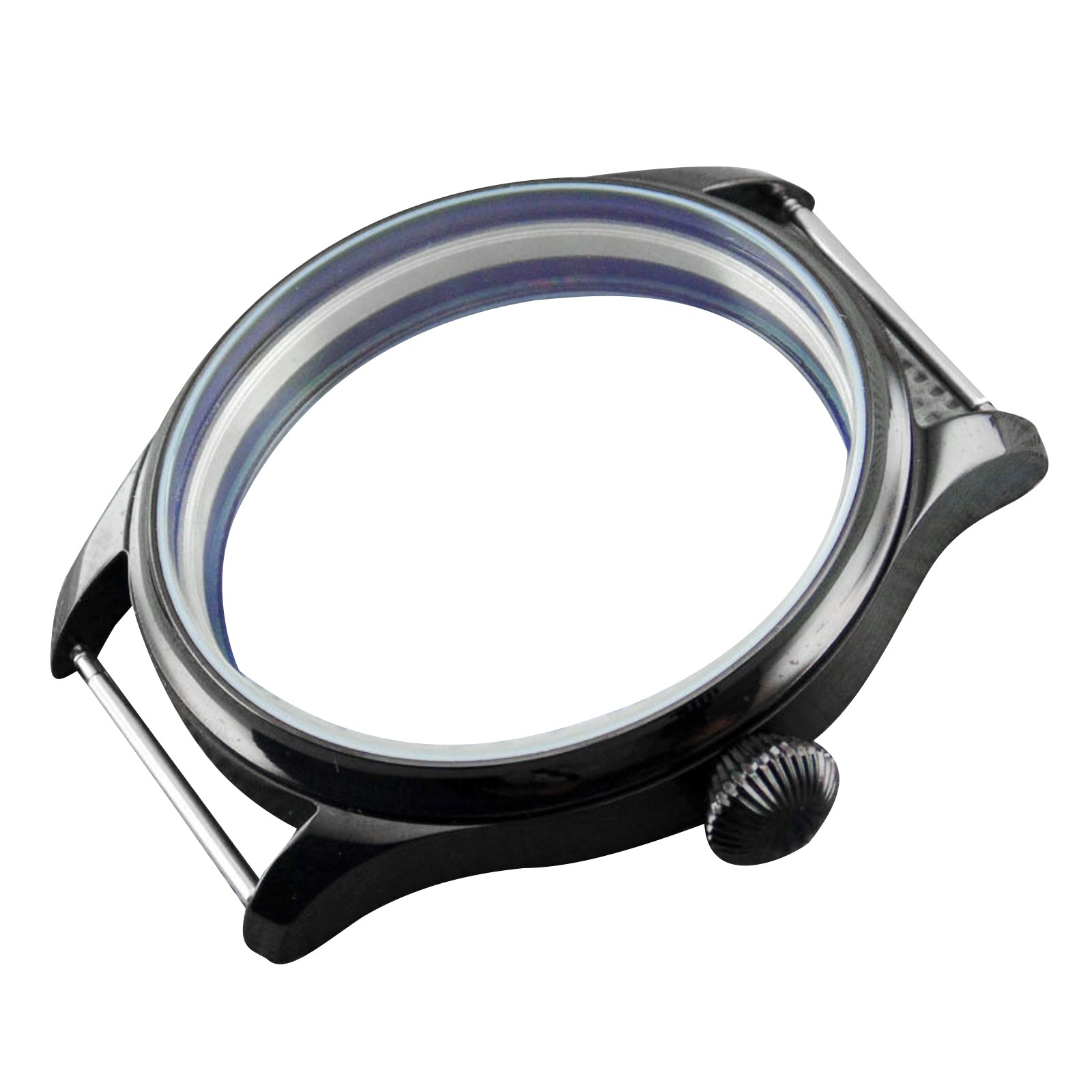44mm Stainless Steel Watch Case For ETA 6497 6498 Seagull ST3600 ST3621 Movement