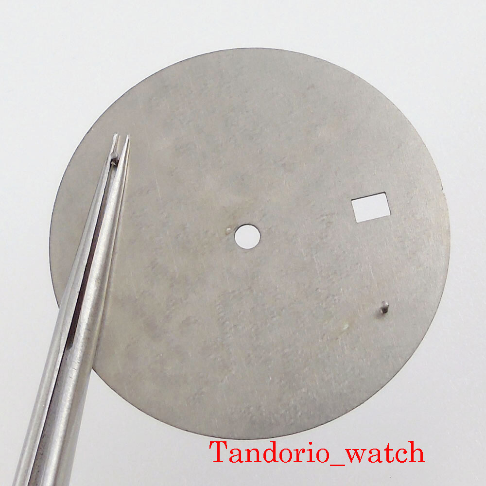 33.6mm Luminous Watch Dial Hands Watch Parts With Date Window For NH35 Movement