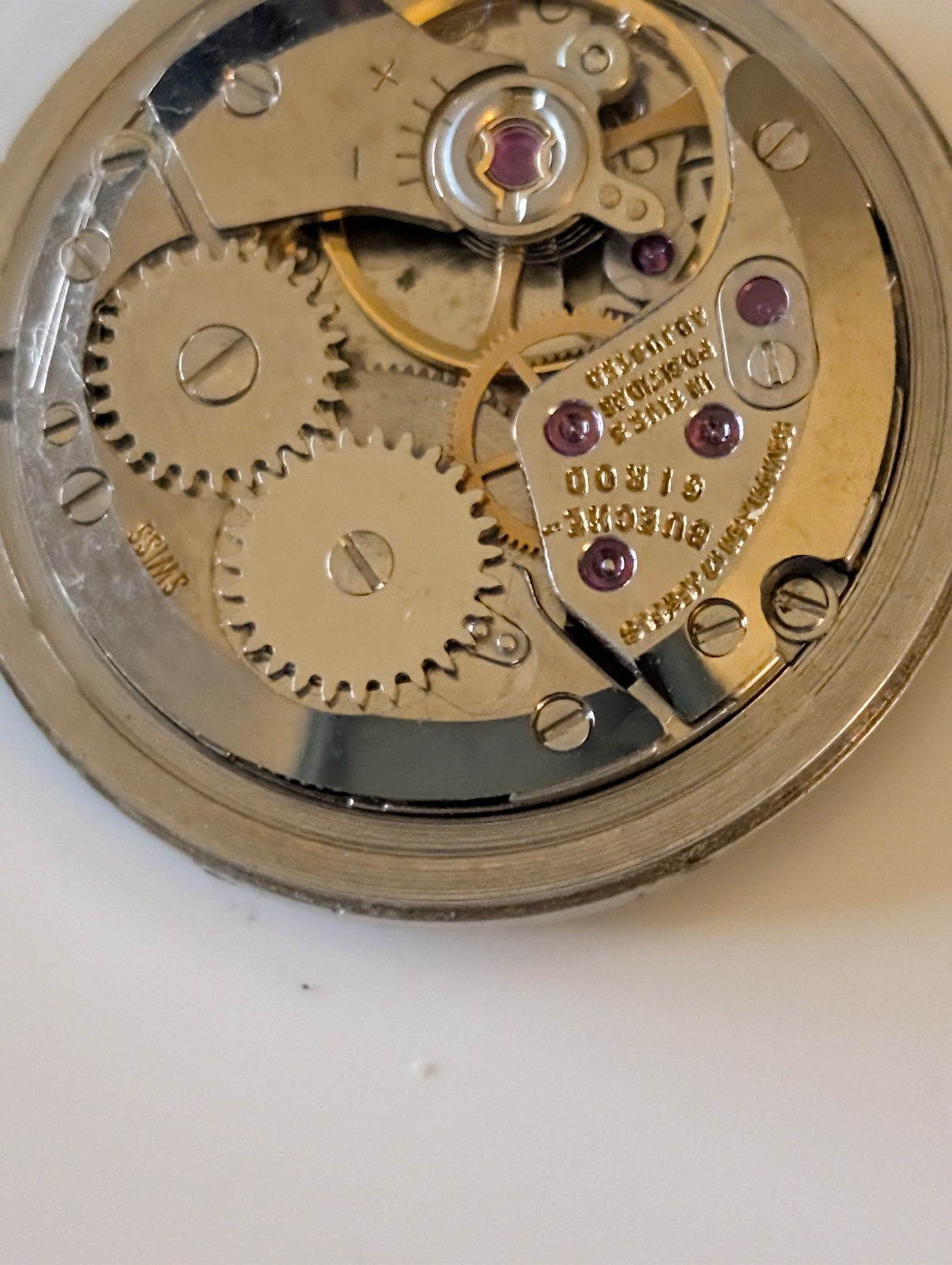 1960s Bueche Girod 15J ETA 2512 5 Adjs for Rolex Cartier Spares Repairs