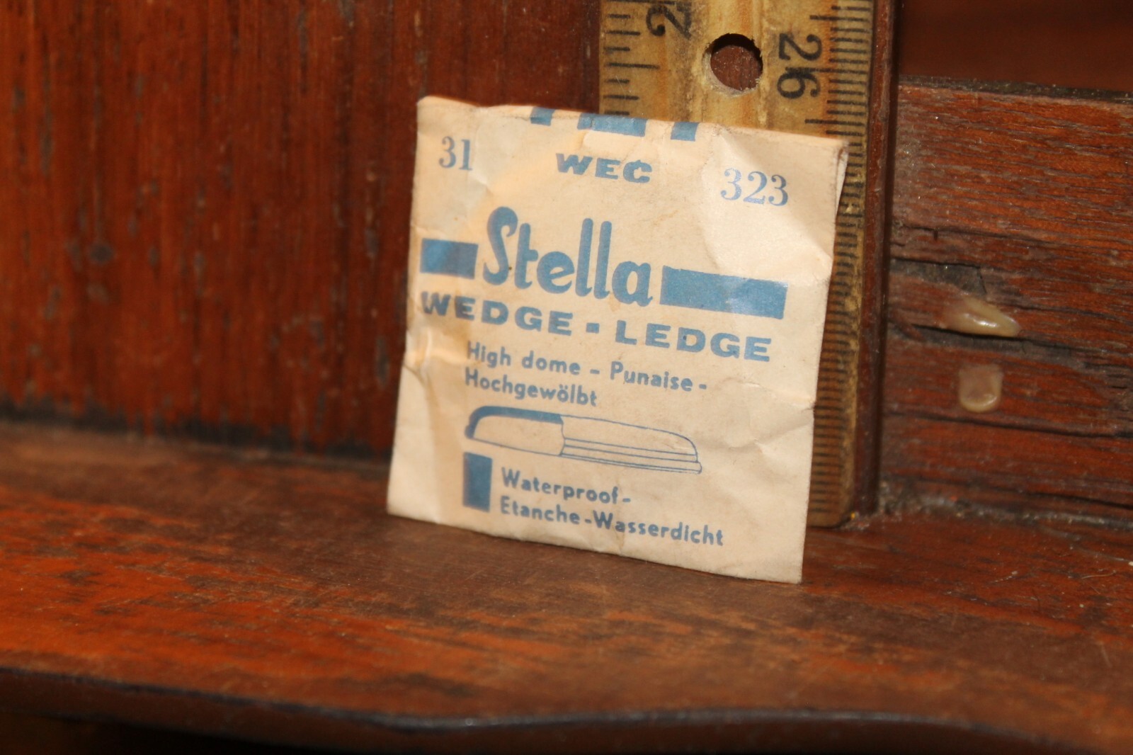 NOS VINTAGE Stella Watch Crystal 31 323 Wedge Ledge HI-DOME