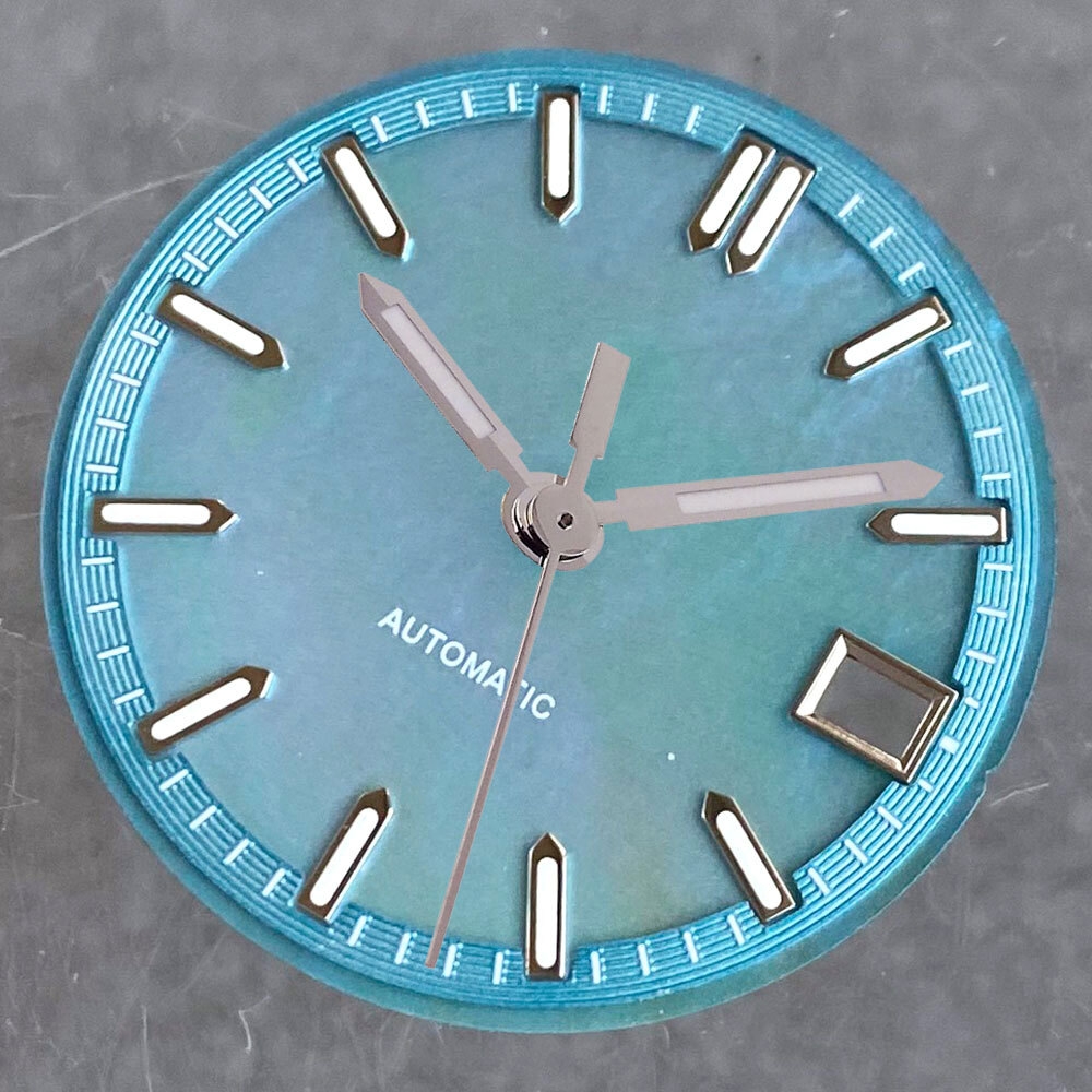 MOP Mother of Pearl Shell Watch Dial 29mm Lume Fit NH35 NH36 Diving Men Watches