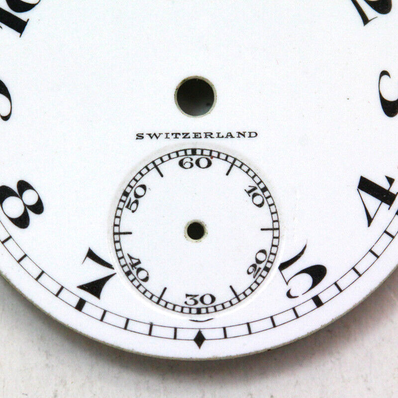 Tiffany & Co. 6/0 Size White Enamel Single Sunk Swiss Watch Dial