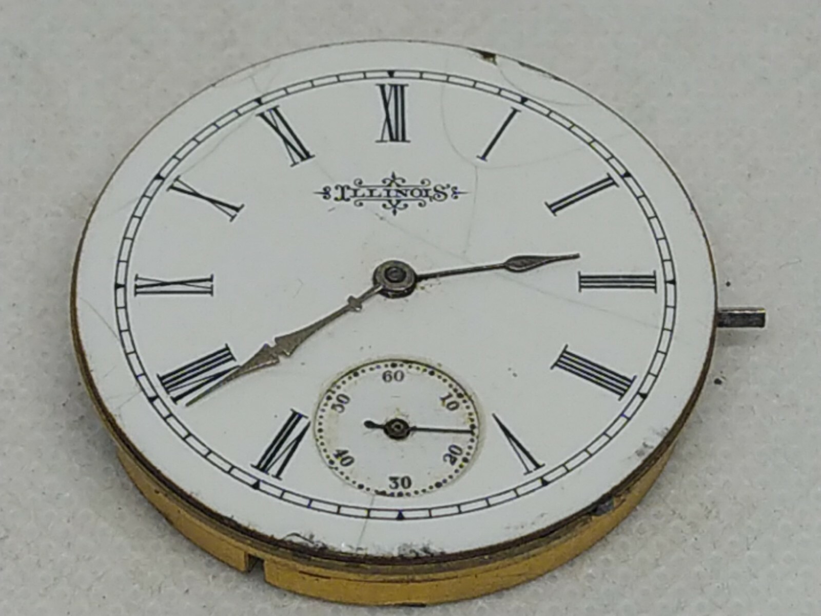 Original movement Pocketwatch mechanical Illinois watch Springfield Antique