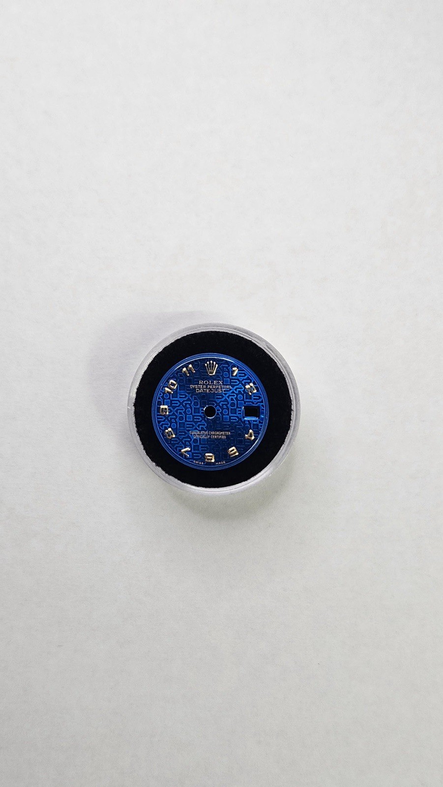 Genuine Rolex 26mm Ladies Blue Jubilee Dial With Gold Arabic Numbers