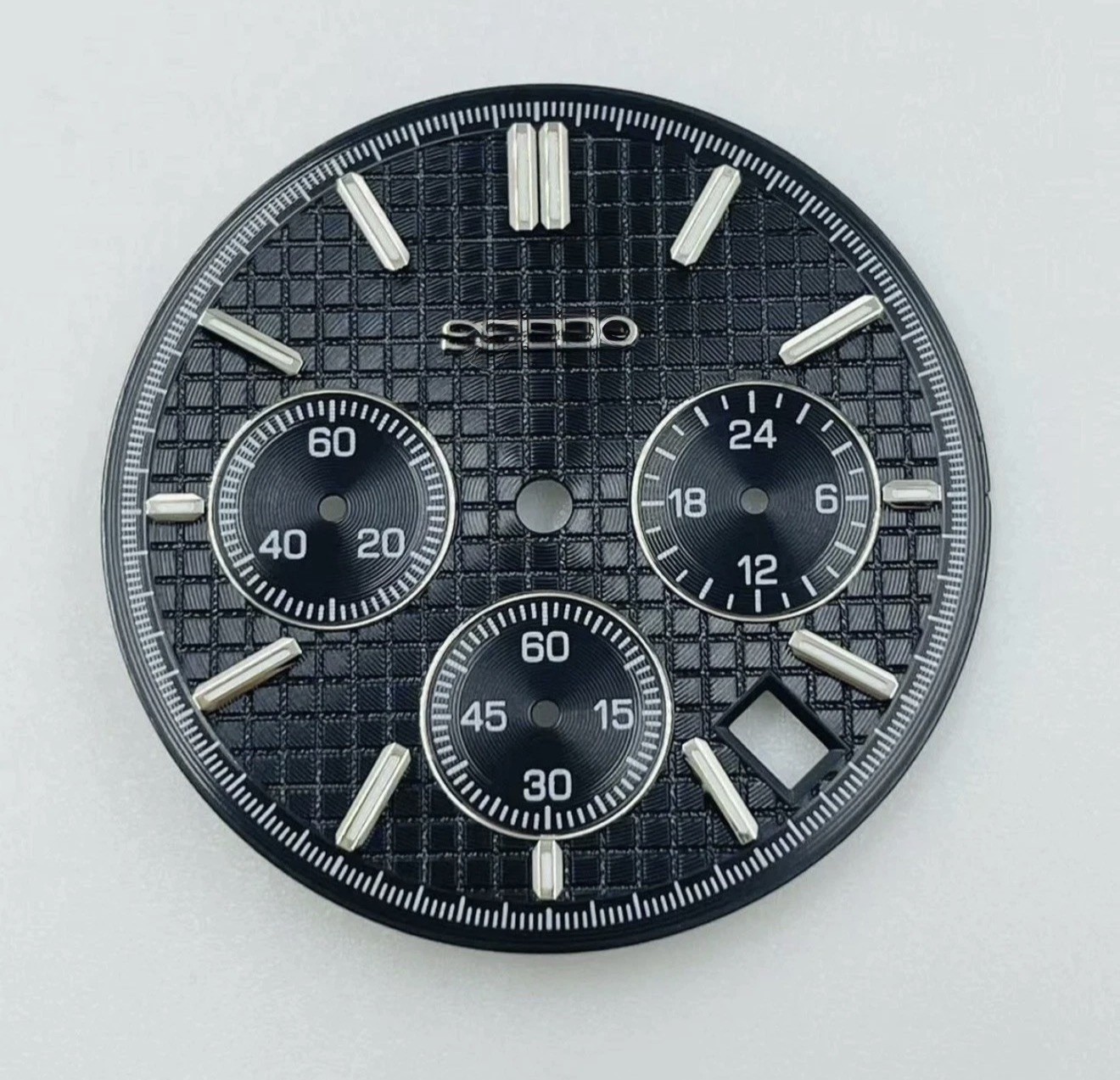31.5mm S logo Oak Tree Watch Dial Green Lume for Vk63 Movement