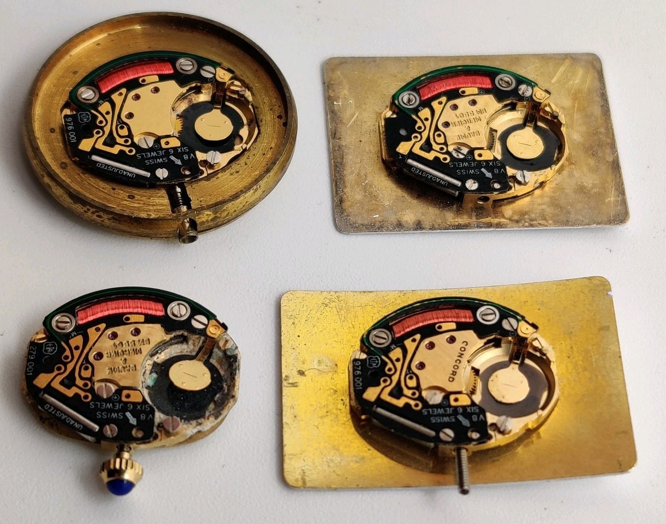 Tiffany & Co. Baume Mercier ETA 279.001 976.001 quartz movements For Repair
