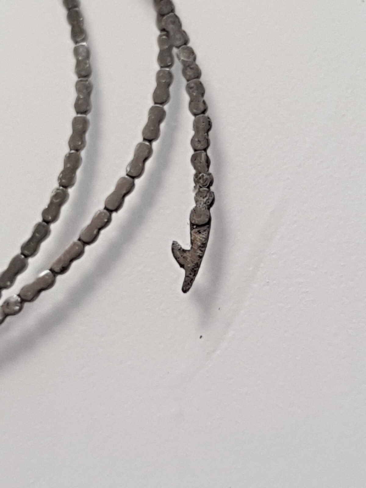 Fusee pocket watch chain. Length 145 mm thickness of 0.25 height of 0.5 mm