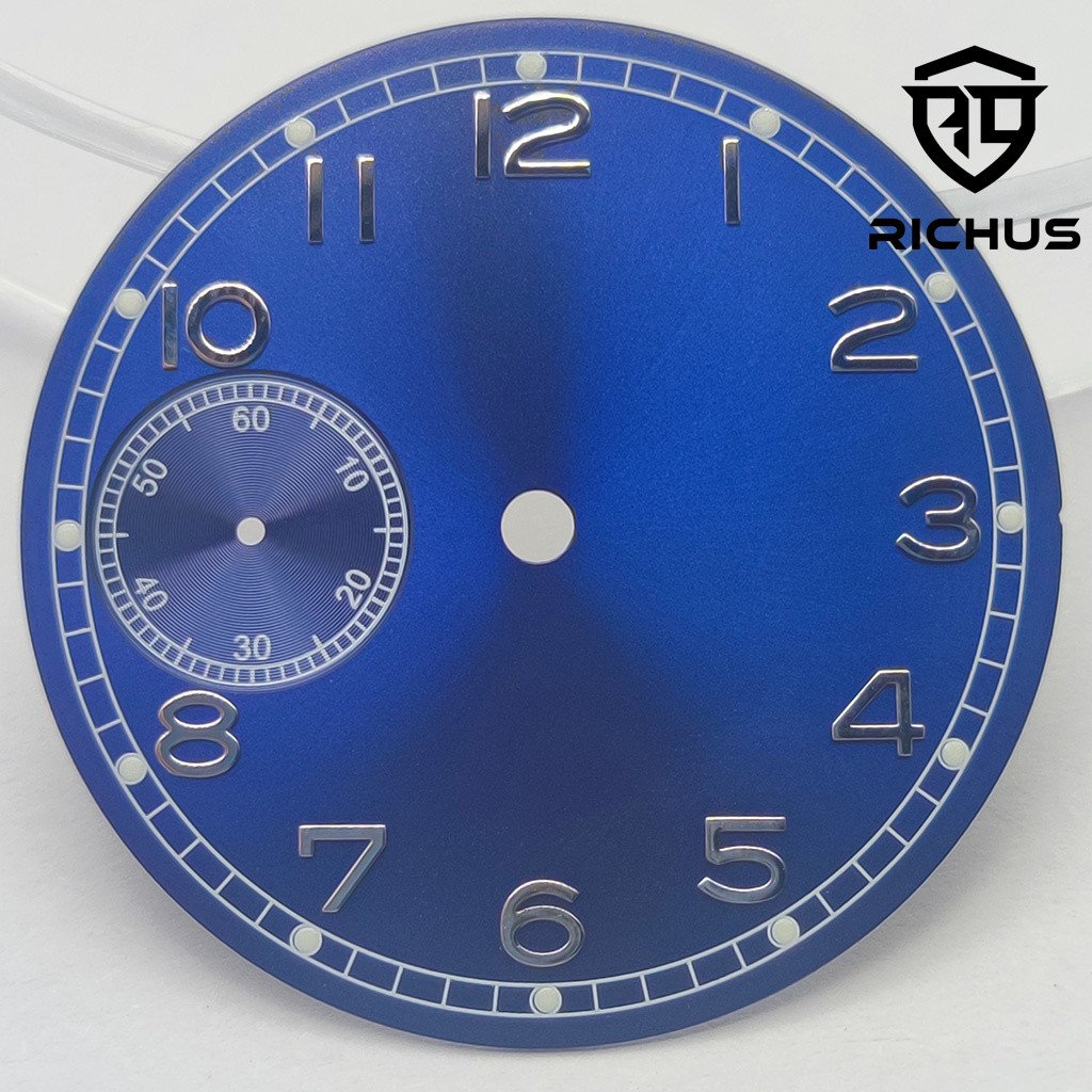 37mm Watch Dial With Hand Green Luminous Fit ETA6497 ST3600 Movement Accessories