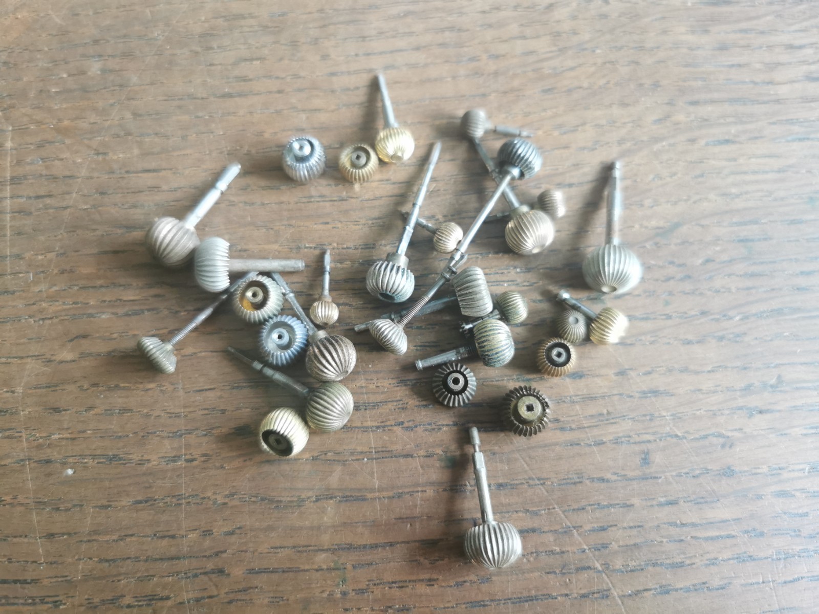 American Pocket Watch Stems / Crowns (Mostly), Used, Watchmaker Parts #T345