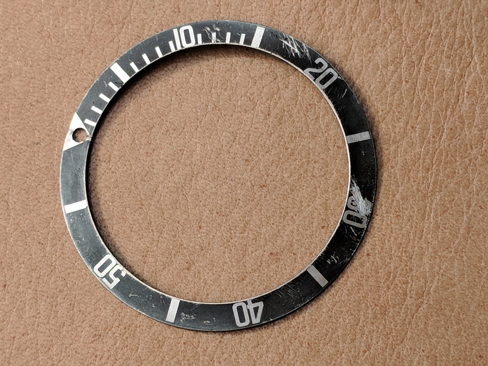 AFTERMARKET DAMAGED Faded Long 5 Bezel Insert For Rolex MF 5513 ***READ BELOW***