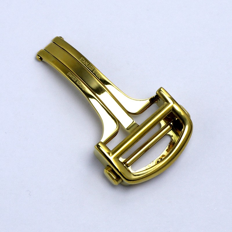 Deployment Clasp Pin buckle for Cartier Tank Ballon Steel 14,16,18mm Folding