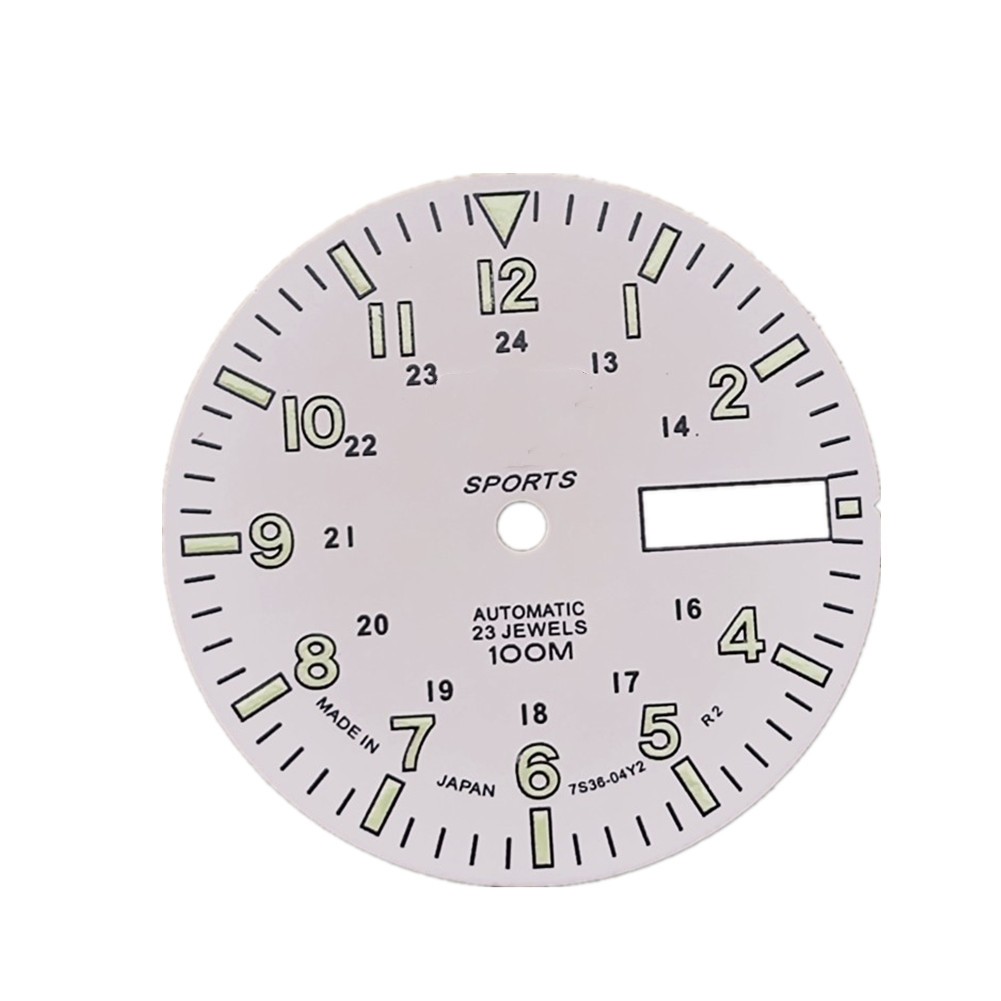 Green Luminous Dial Copper C3 For NH36A Automatic Mechanical Watch Movement E