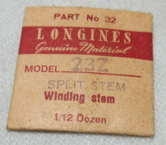 1 LONGINES WINDING STEM #32 MODEL 23Z WATCHMAKER REPLACEMENT PART #391