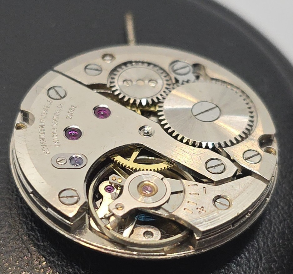Enicar AR 982 Manual Winding Movement Complete Overhauled Swiss Made 10 1/2”