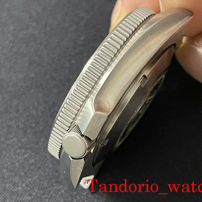 watch parts 45.2mm Titanium 200M Diving watch case sapphire glass for NH35 NH36