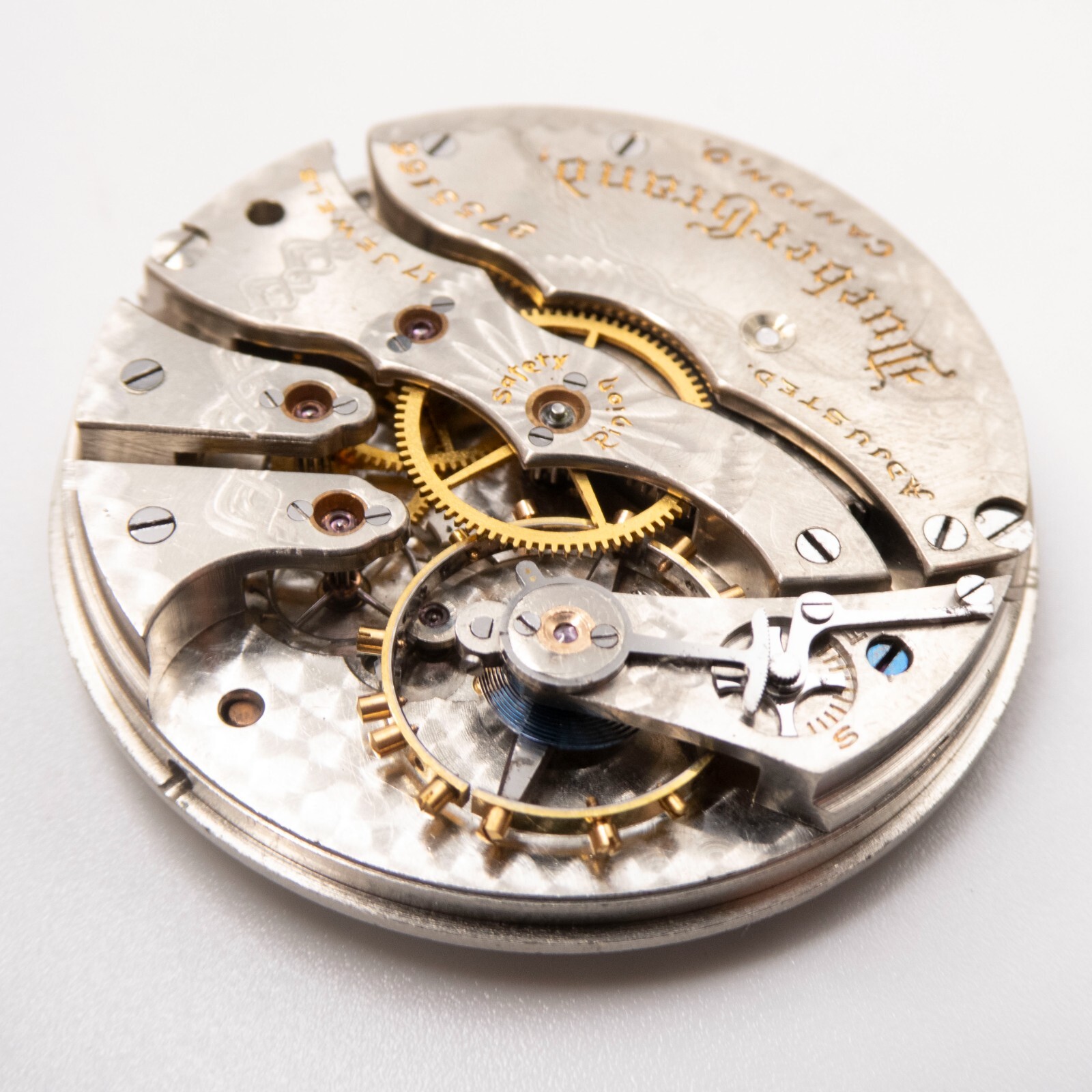Hampden Dueber Grand Model 4 12-Size 17-Jewel Antique Pocket Watch Movement