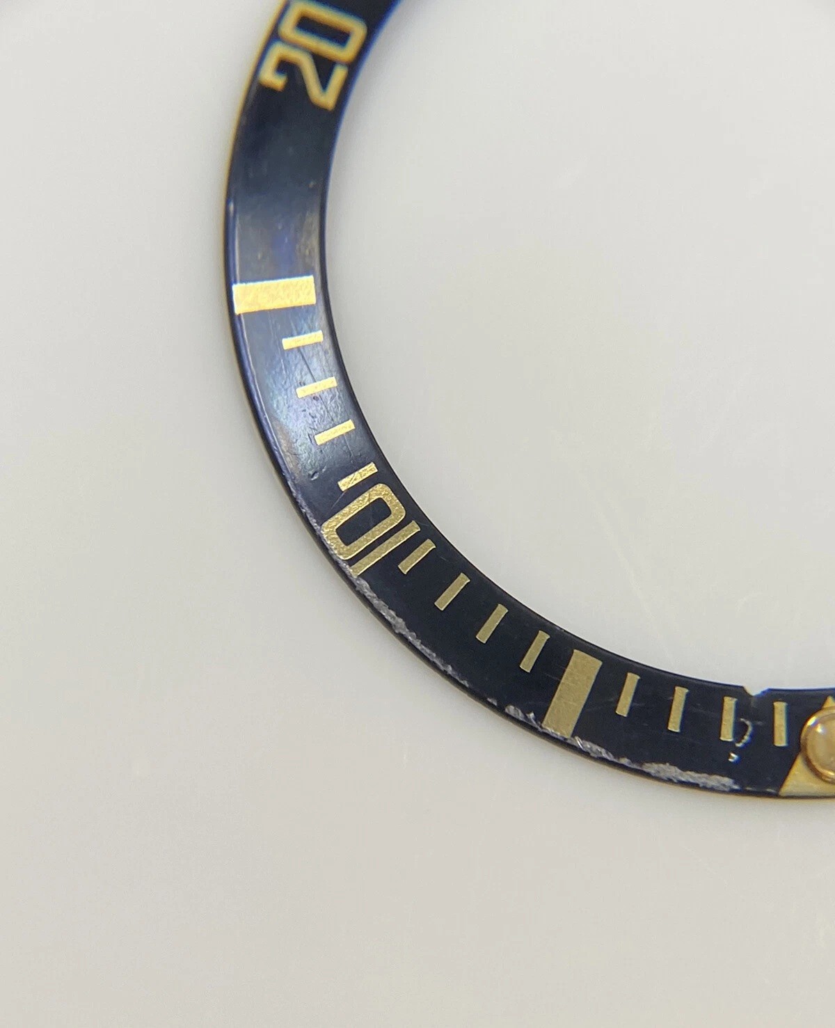 ROLEX SUBMARINER Ref.16803 16808 16613 16618 Original Bezel Disc Tritium pearl