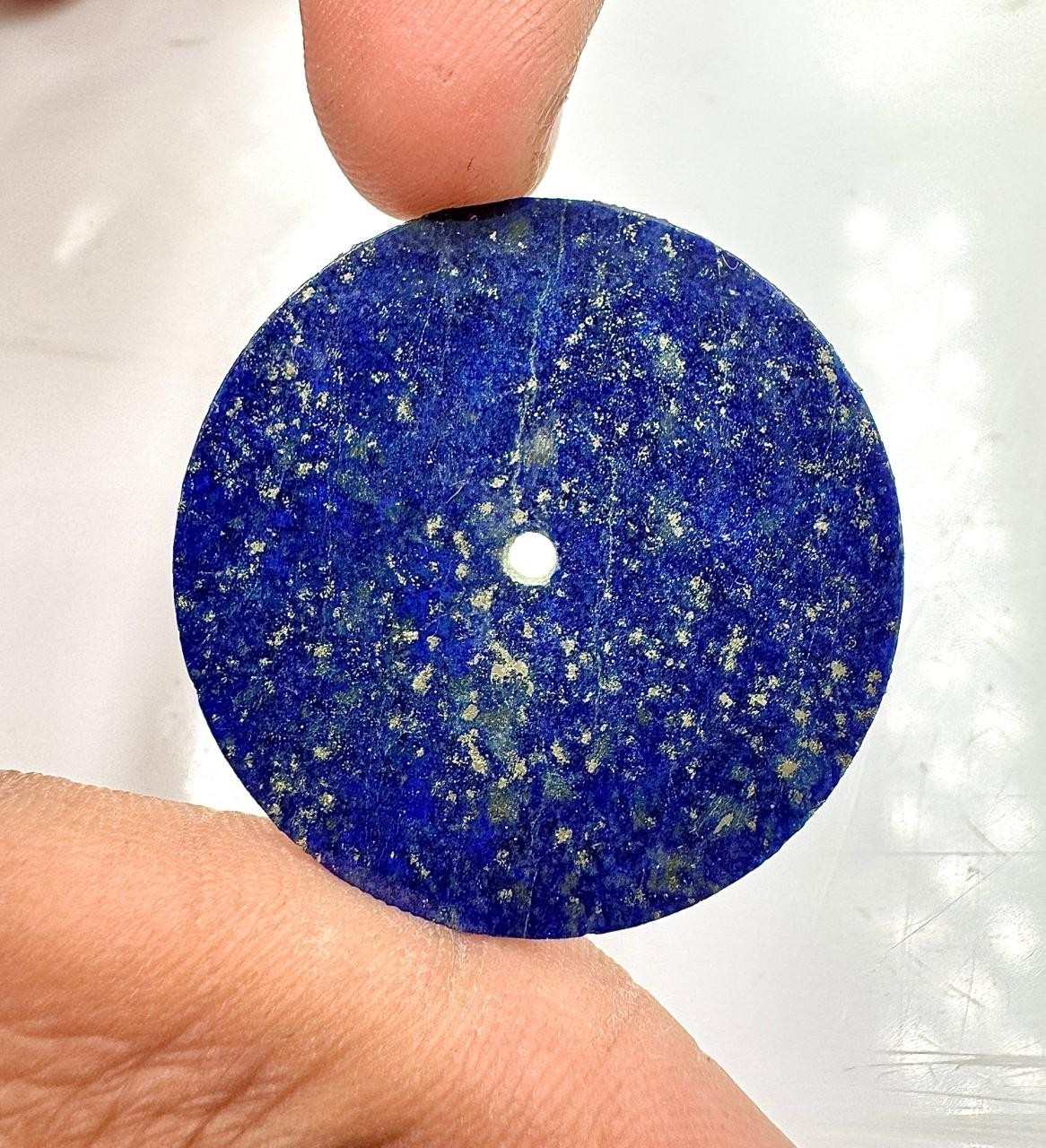 Lapis lazuli Watch Dial 33 mm Gemstone Flat Disc For Making Watch GMC-605