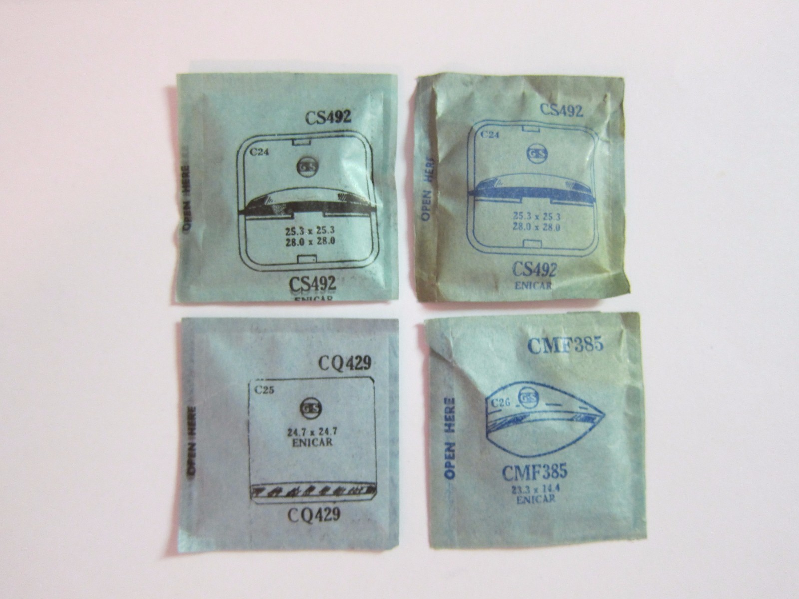 NOS ROUND WATCH CRYSTAL FOR ENICAR WRIST WATCHES