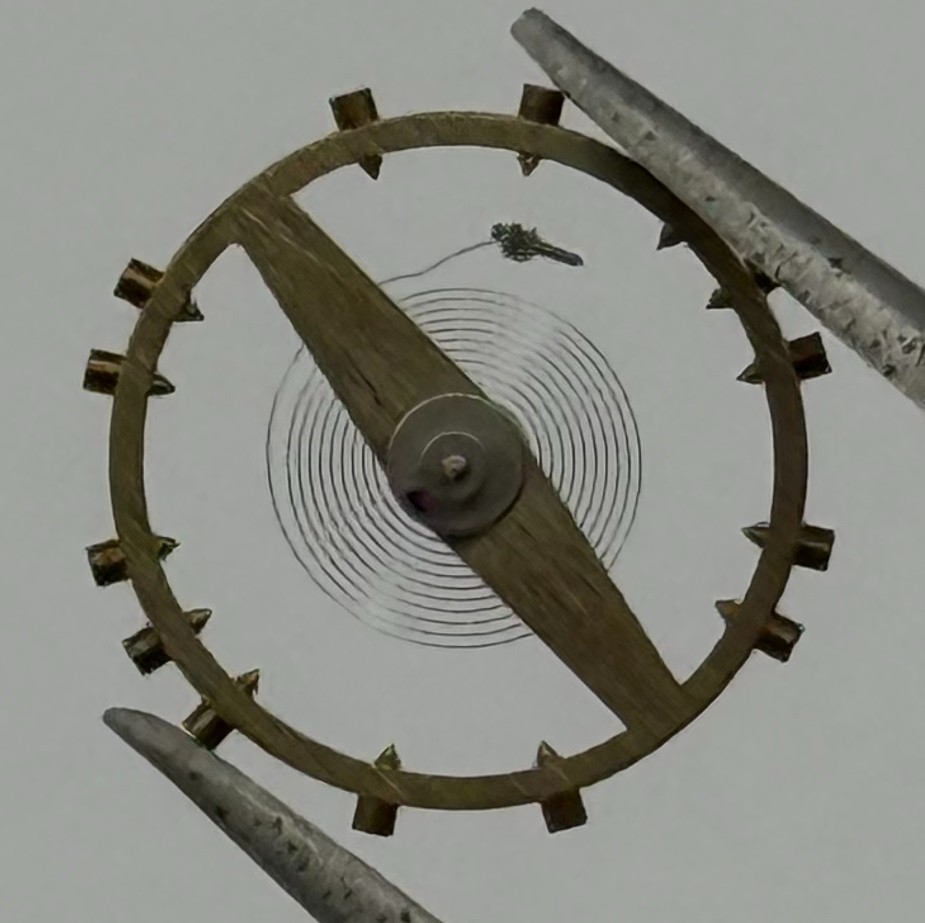 ETA 1080 Balance Wheel Complete And Spring Renata 157 Watch Movement Parts NOS