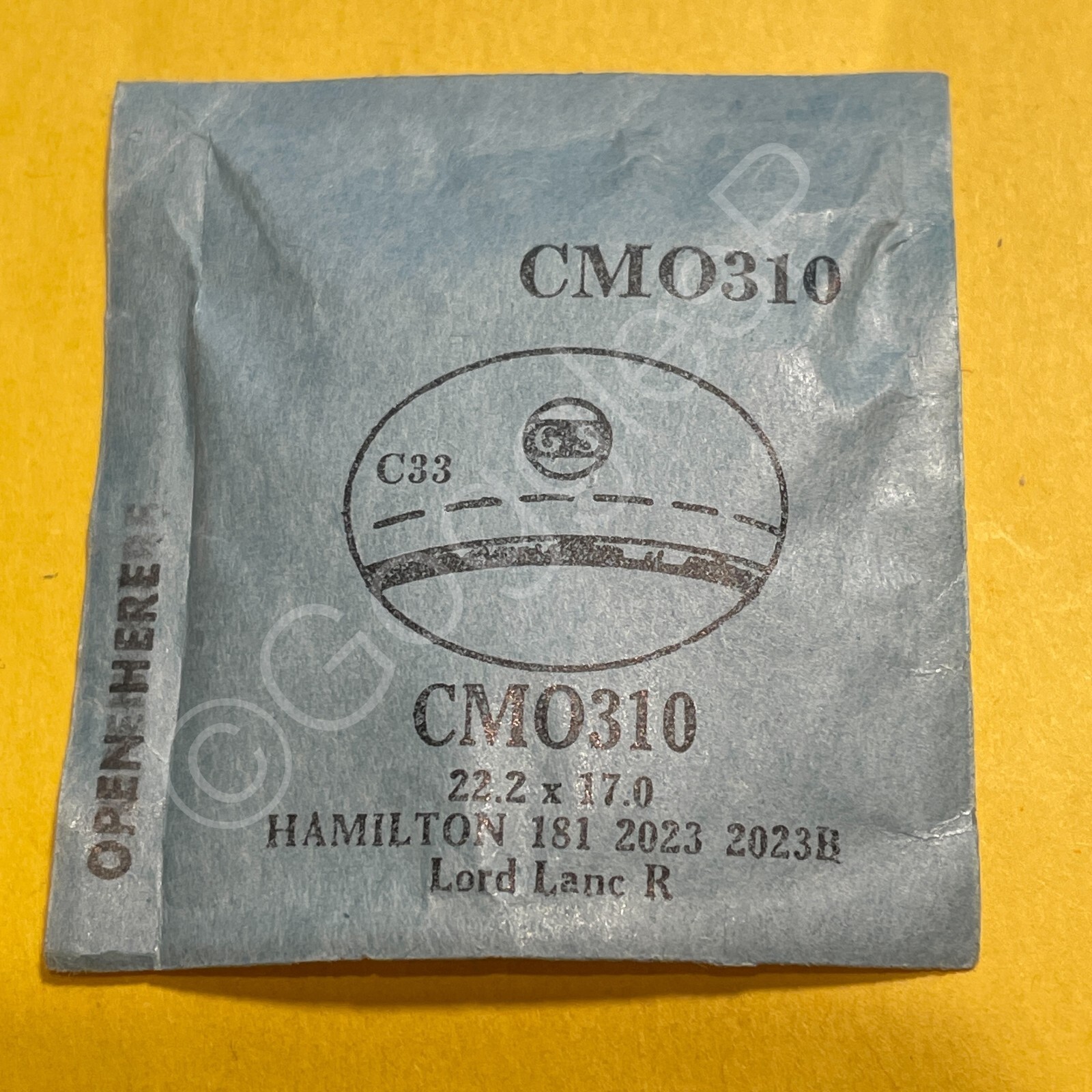 GS Cylinder Acrylic Crystals for Hamilton Watches (Choose by Style/Case)