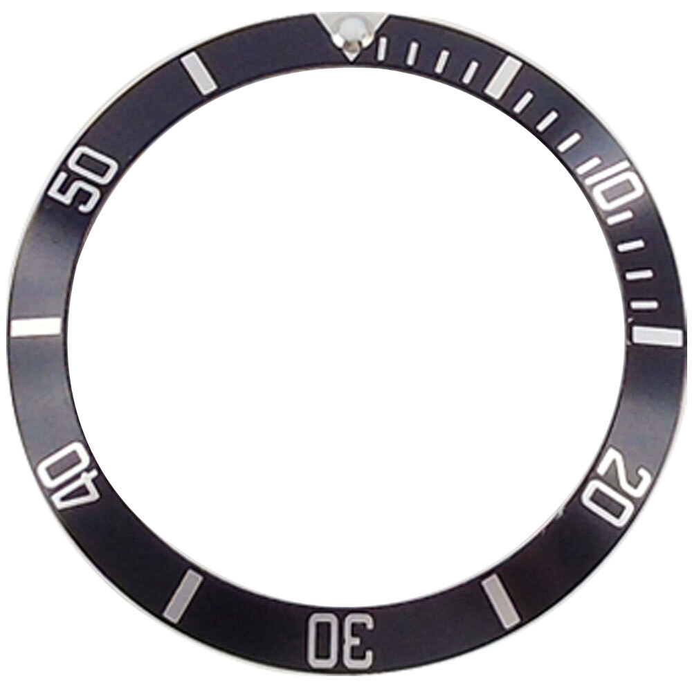 38mm/30.6mm Black Aluminum Alloy Watch Bezel Insert Fit For 40mm Mens Watch