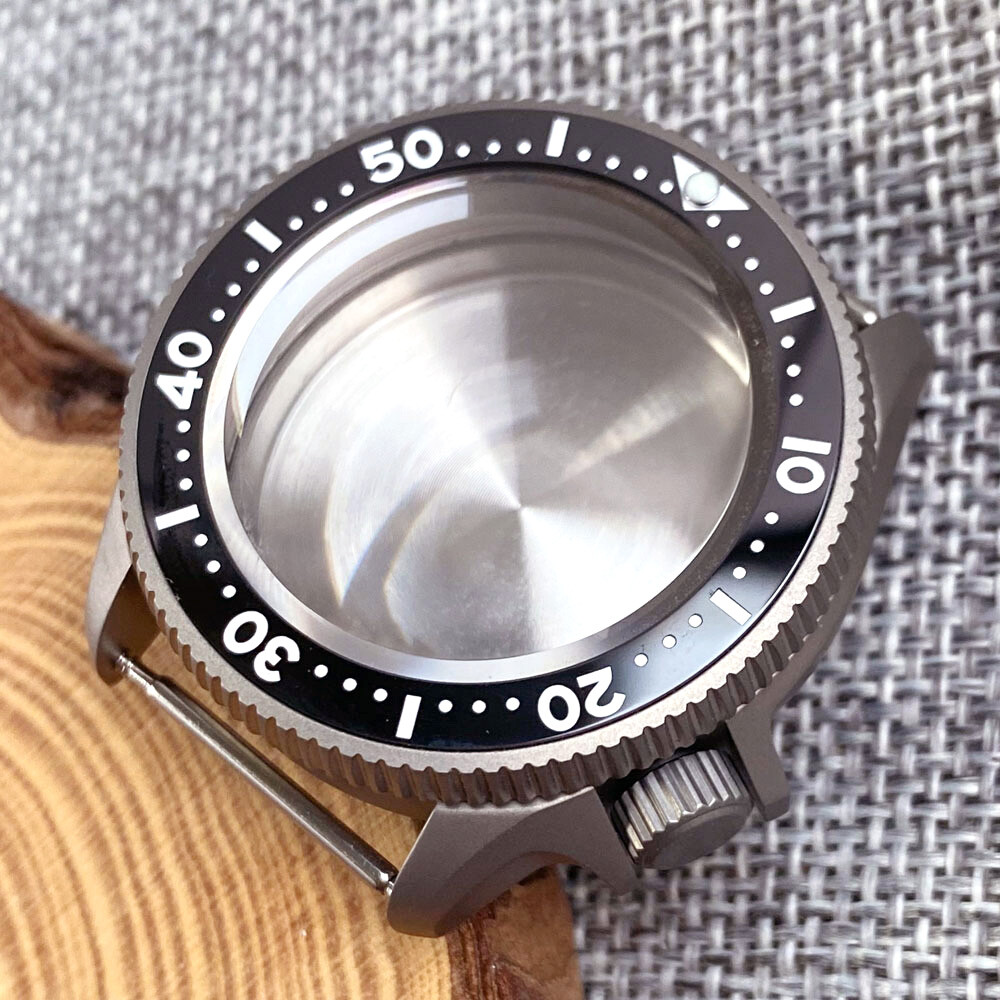 37mm Sapphire Glass Titanium Watch Case Fit NH35 NH36 ETA 2824 movement SKX 013