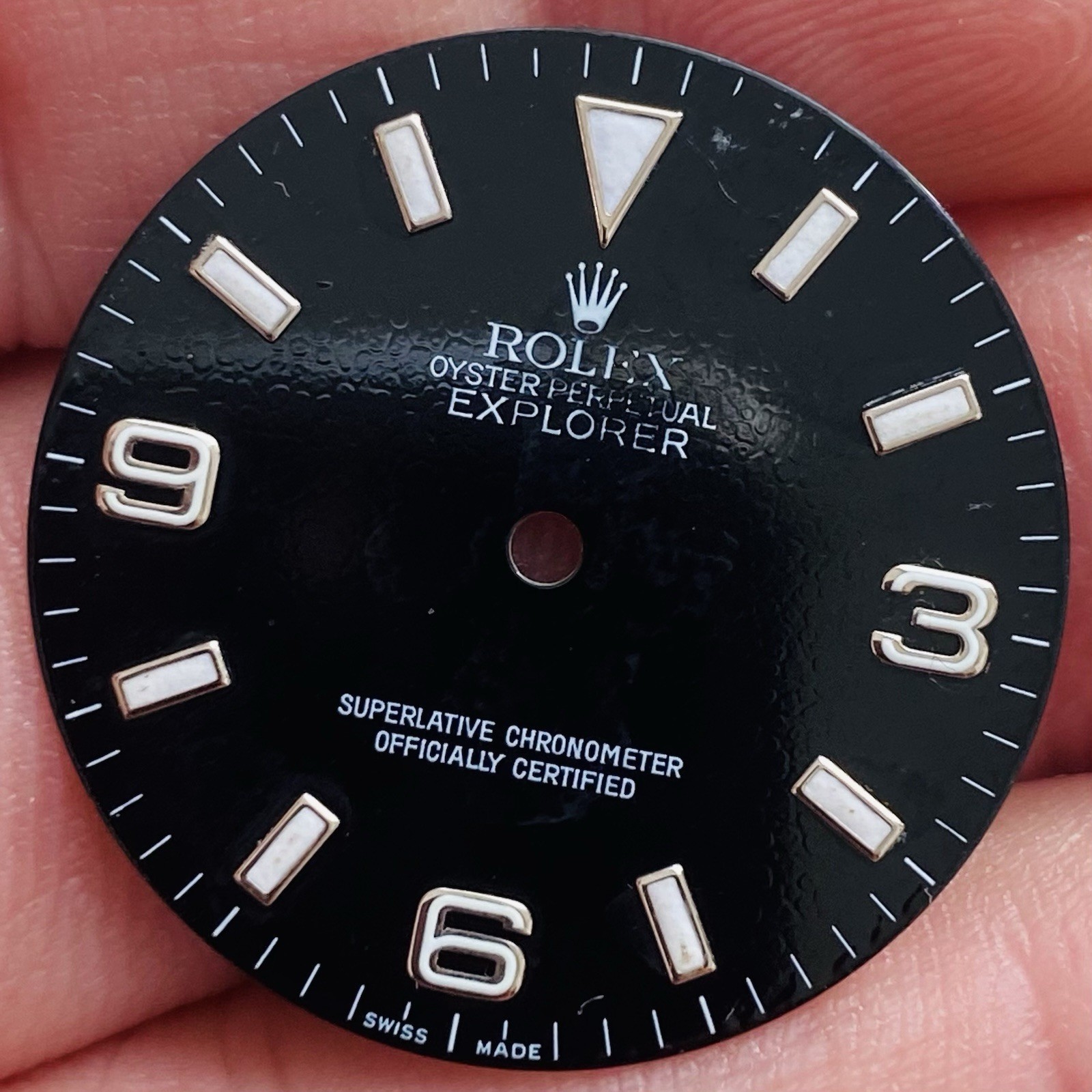 Rolex 3 6 9 Defect Dial Luminova For Explorer 1 36mm Model Ref 114270 & 14270