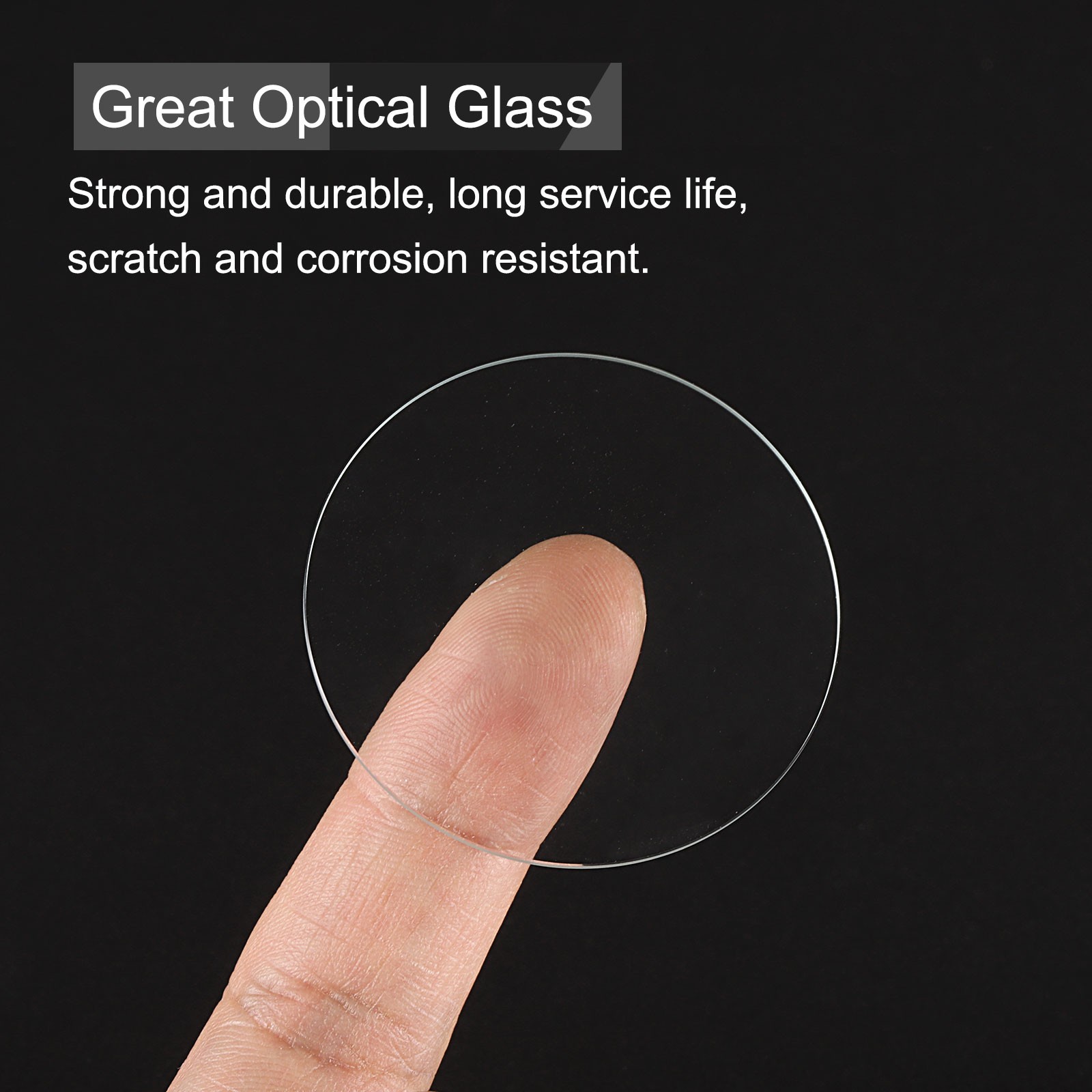 12pcs Watch Crystal Glass Lens 44.5mm Flat Round Glass Watch Face Crystals Lens
