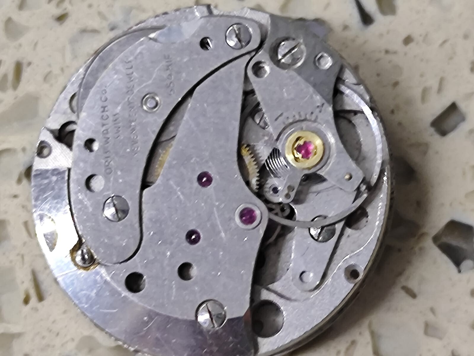 ORIS Cal 654 KIF Hand winding Not Work Good balance -FOR PARTS