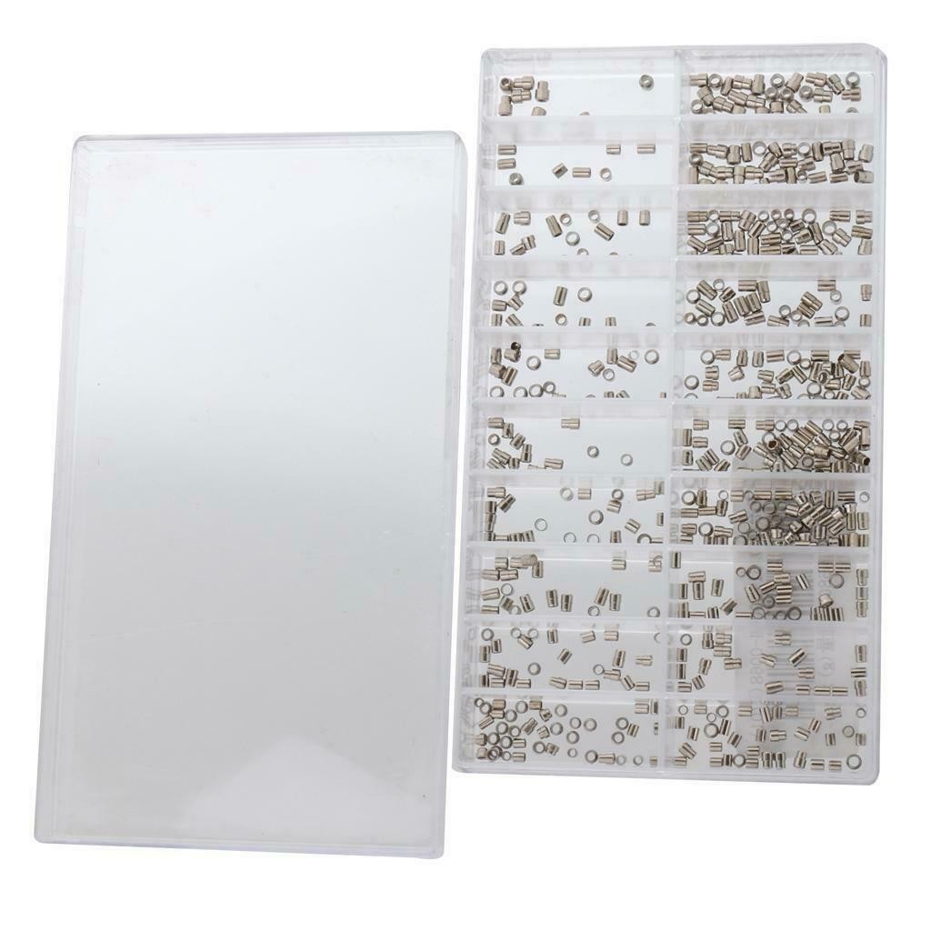 500Pack Mixed Sizes Watch Case Tubes Pipes for Waterproof Crown Assortment Parts