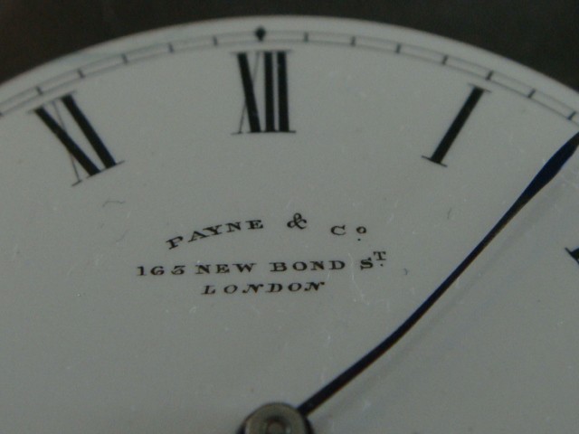 Payne & Co & Joseph Heming movement dial & hands donor spares project London W1