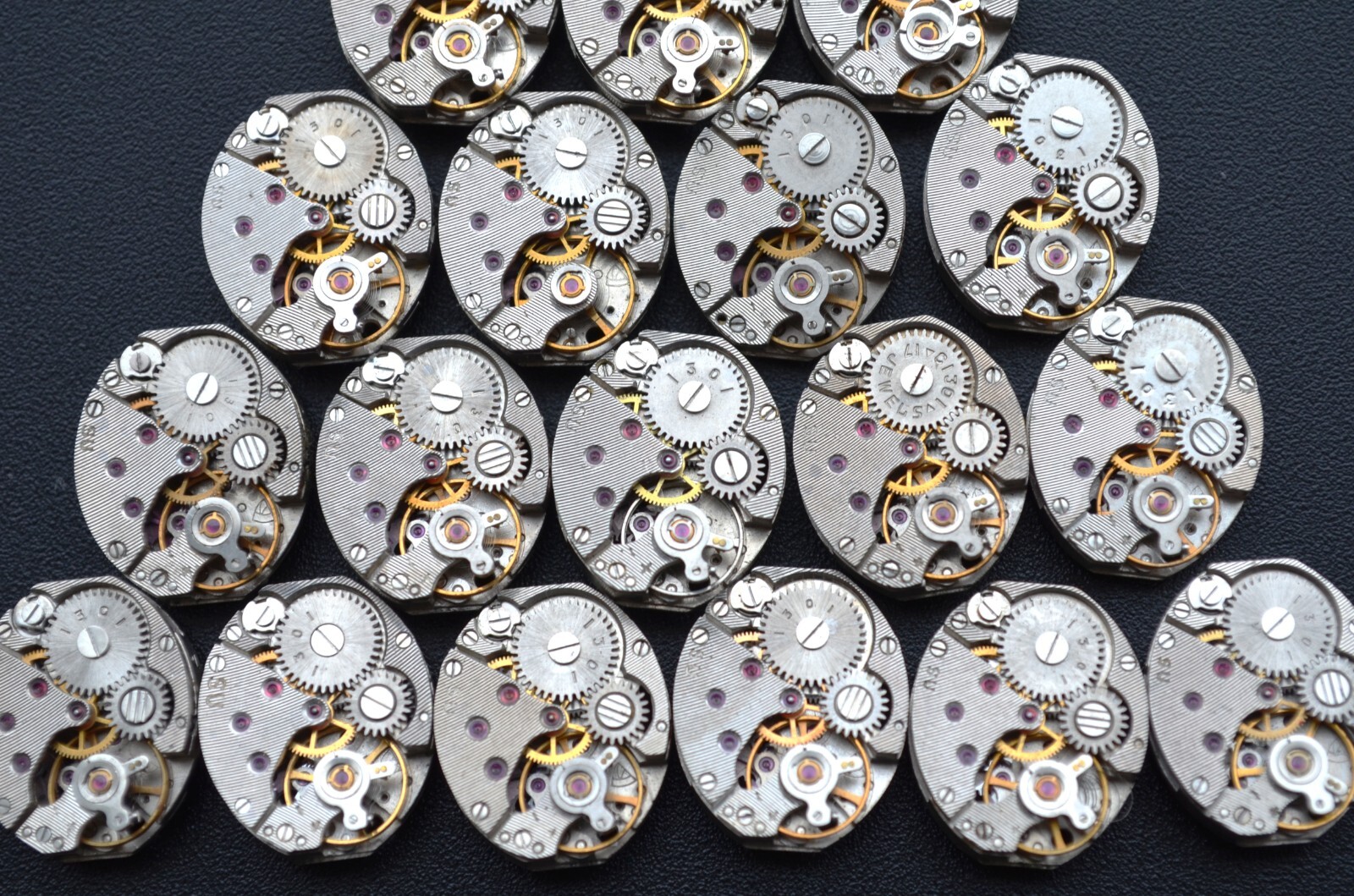 Lot 69 ladies watch OVAL movements Chaika 16×13 mm Steampunk Art parts repair