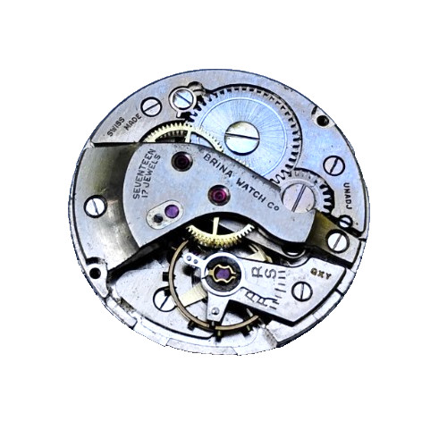 Acme Men’s Wrist Watch Movement Swiss Brina 17 Jewel Incabloc 12.8mm Good Bal.