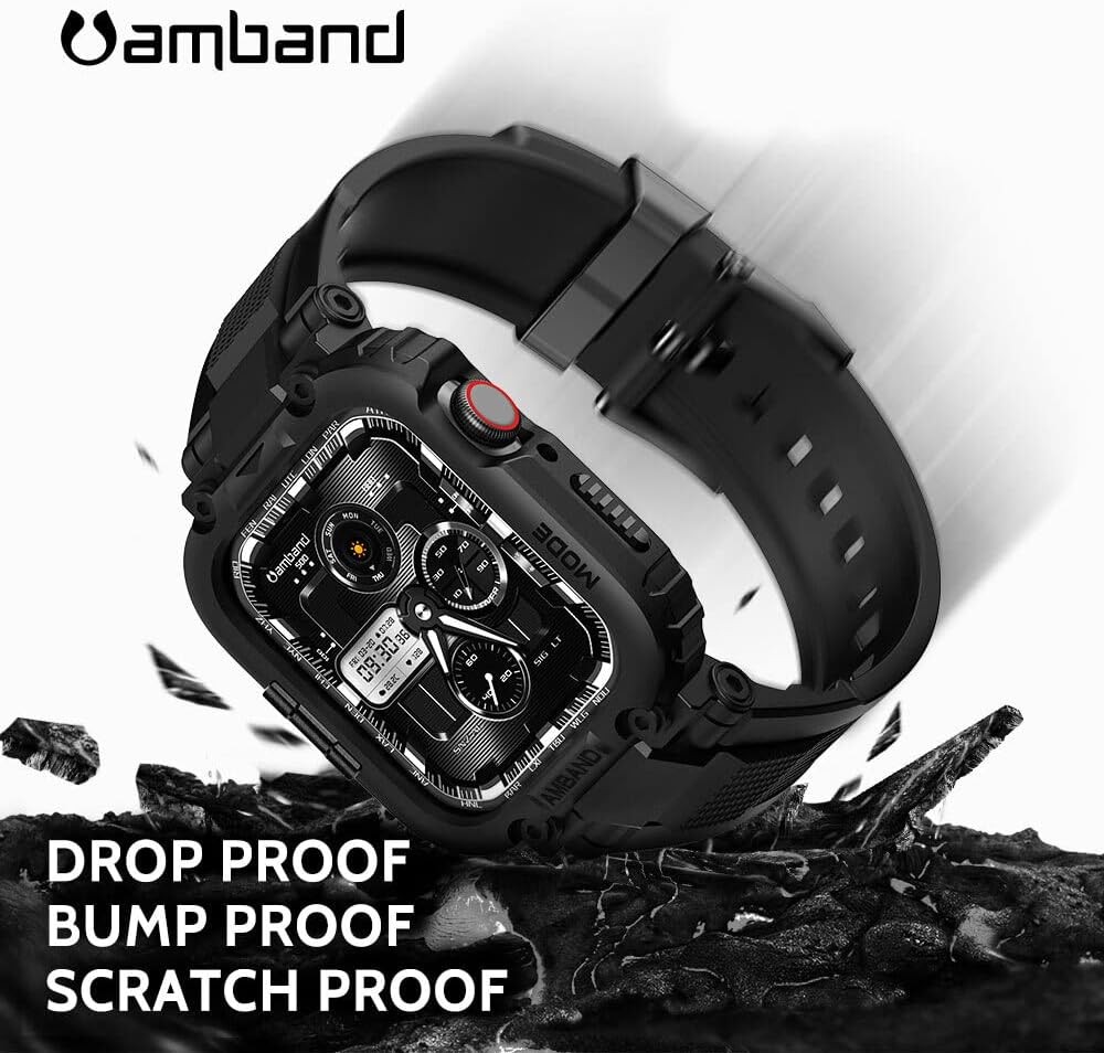 amBand M1 Sport Case Band for Apple Watch Ultra 3/2/1 & SE 3/2/1 & Series 11 10