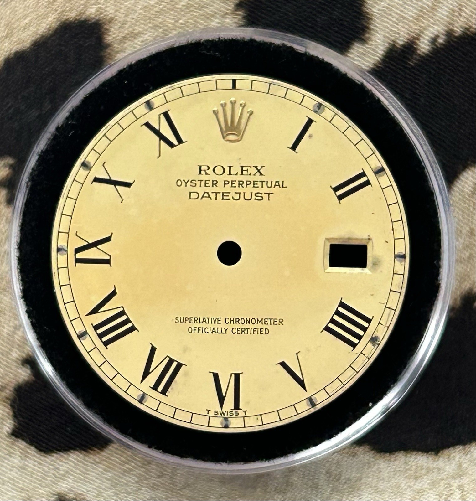 RARE Buckley ROLEX Datejust DIAL 36mm Champagne Gold 16013 16233 Genuine Roman